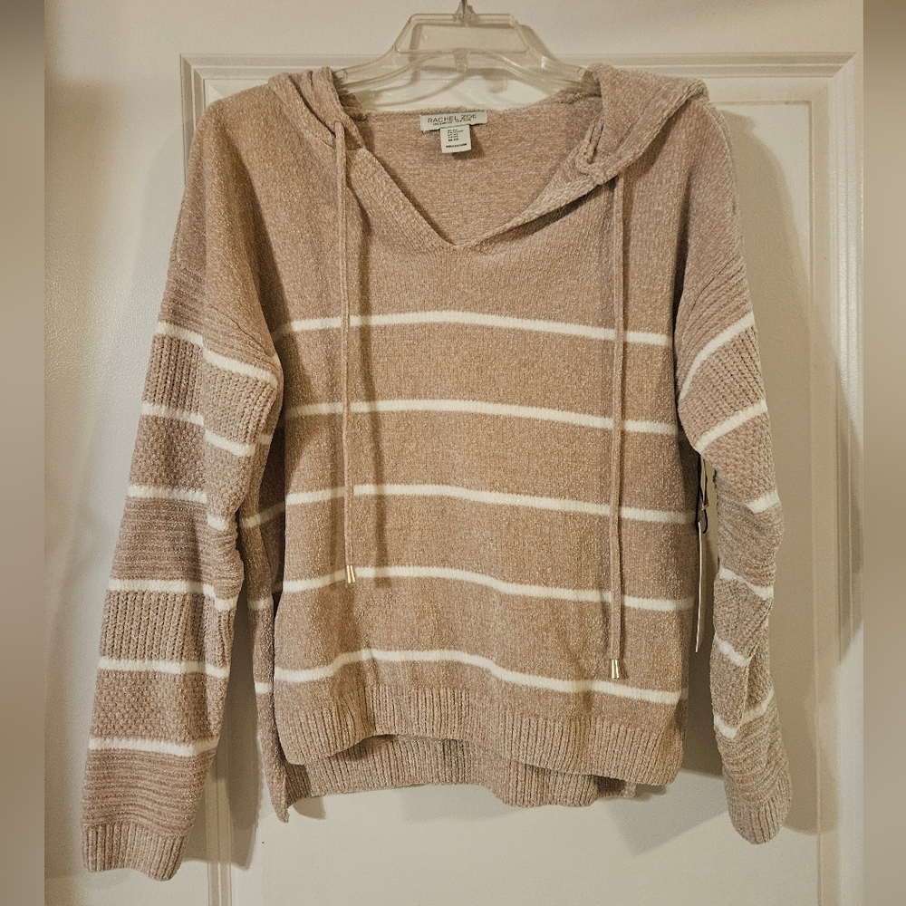 Rachel Zoe Tan Hooded Sweater, XS, NWT